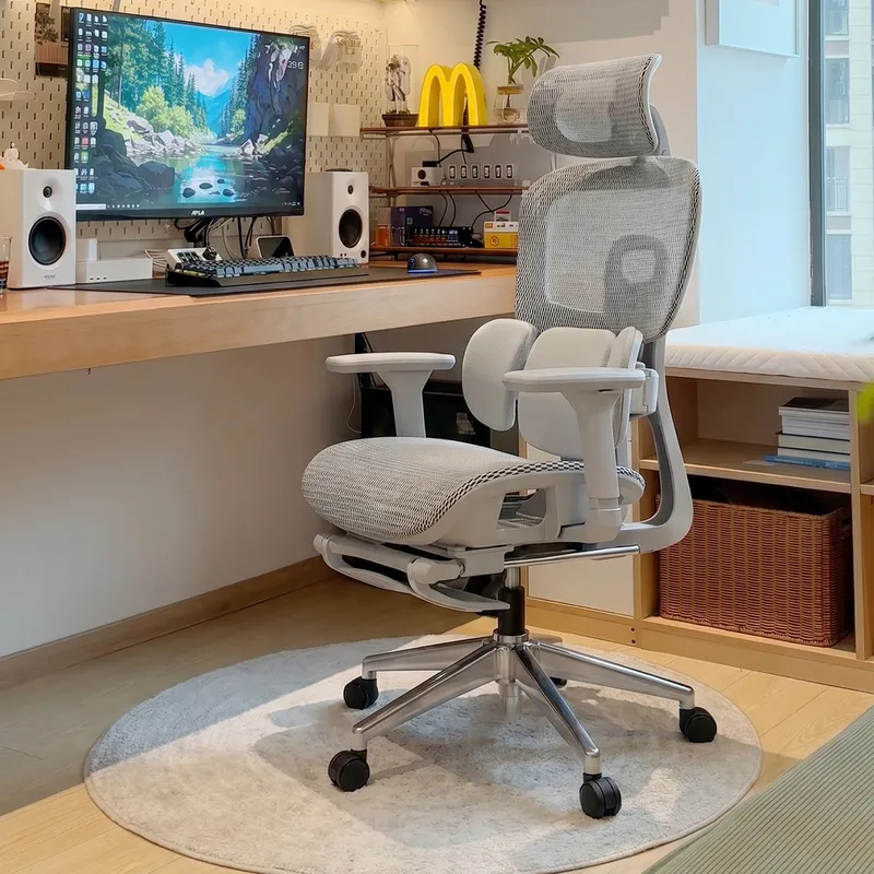 Home Office Work - 人間工学に基づいたランバーサポート付きオフィスチェア、リクライニング式パソコンデスクチェア、自宅での快適な座り心地、長時間作業用、卸売販売