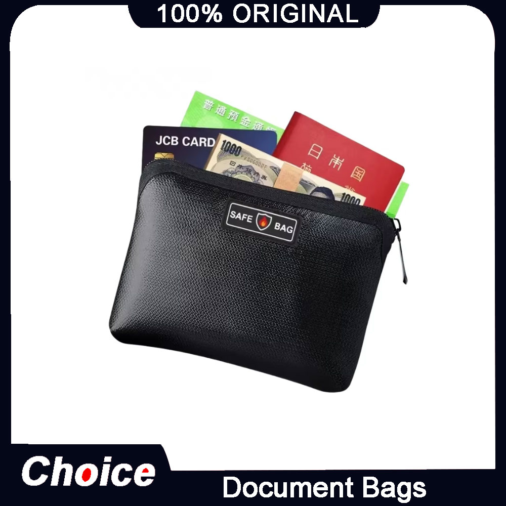 Home Office Bagas - 耐火防水ドキュメントバッグ液体シリコーンジッパー断熱耐火安全バッグ家庭用オフィス旅行用