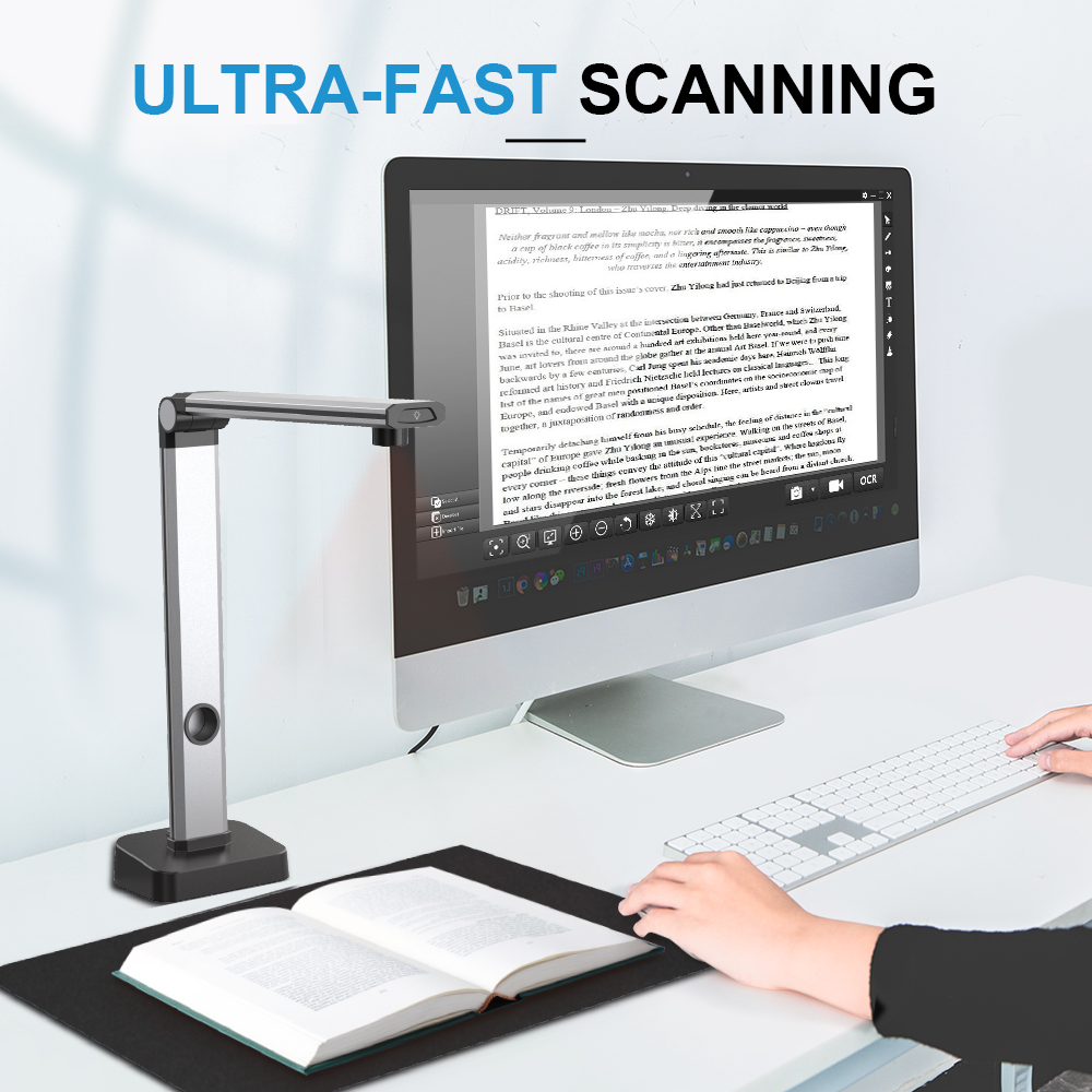 Home Office For Mac - JOYUSING L14 14MP HD ブック&ドキュメントスキャナー、キャプチャサイズ A3、多言語
