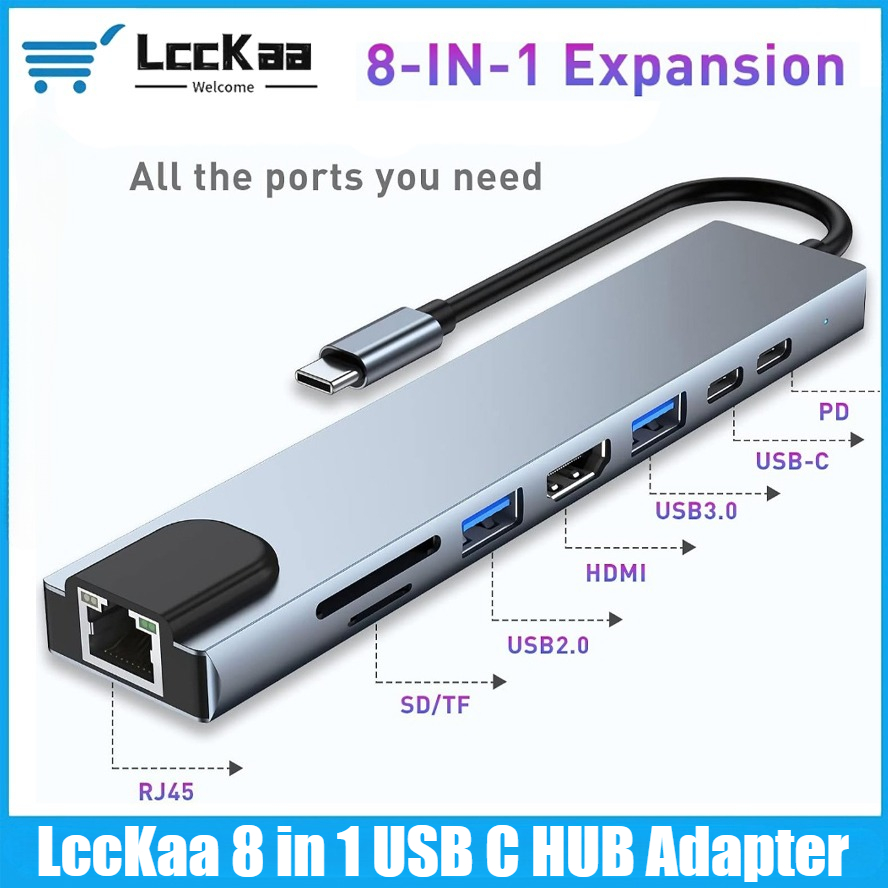 Home Office For Mac - USB Cハブ 8/7 in 1 4K
