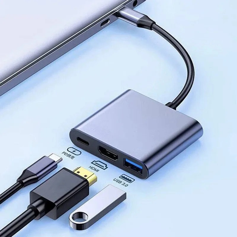 Home Office For Mac - USB C ハブ 3in1 タイプ C