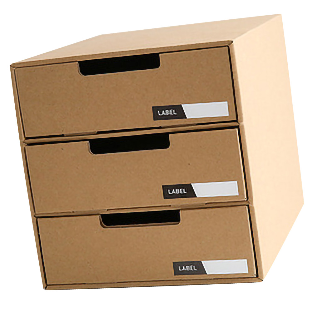 Office Drawer Organizer - 多層式ペーパードロワーオーガナイザー デスクトップ用 ドキュメントファイル 文房具収納 コンパクト 省スペース