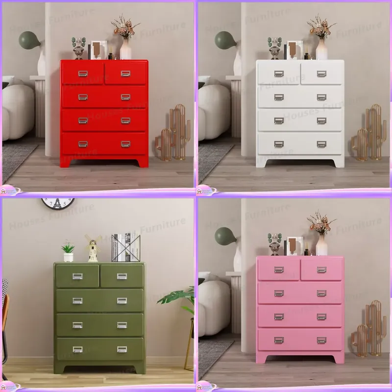 Office Drawer Organizer - ヴィンテージ5段メタルシューズキャビネット収納オーガナイザー玄関廊下コンソールテーブルビュッフェサイドボード（家庭、オフィス、コーヒー用）