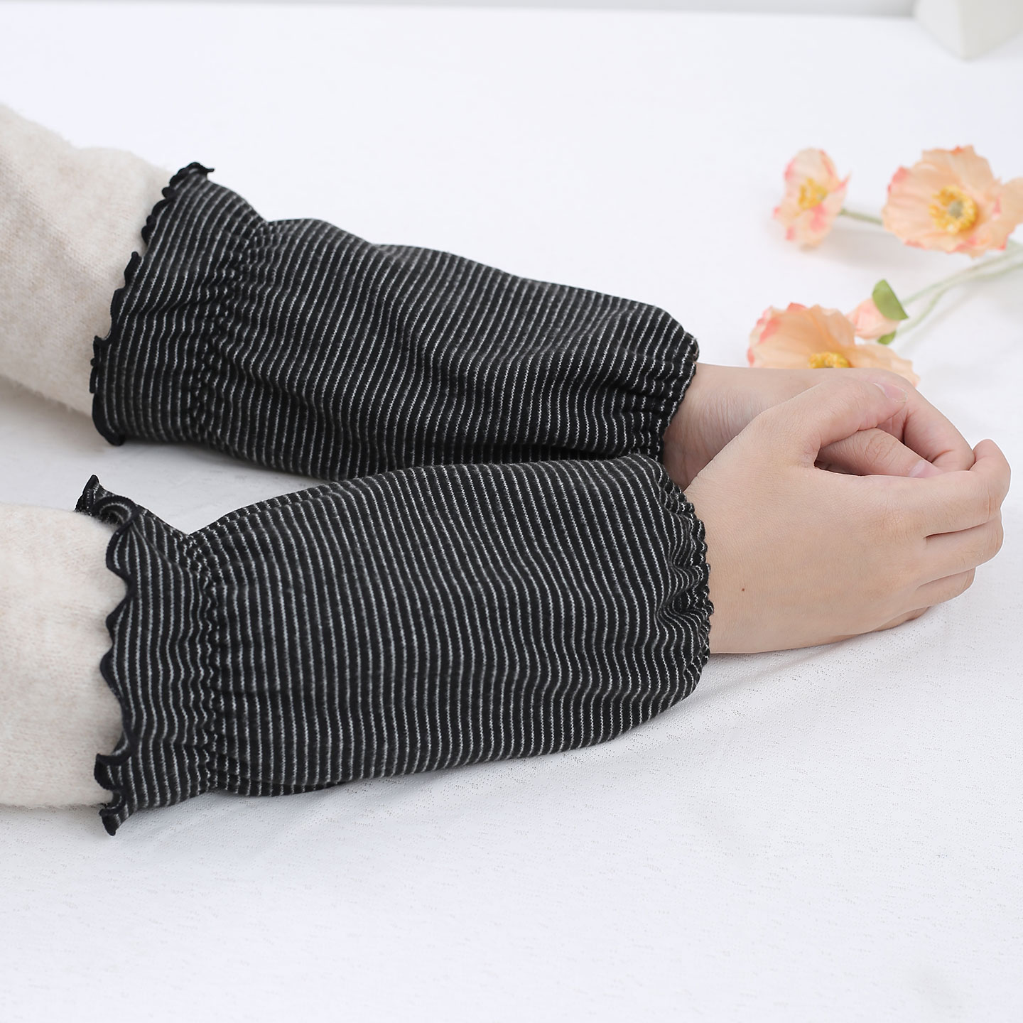 女性のゆったりとした伸縮性のある保護スリーブカバー、家庭の暖 - Home Office Work のレビューと価格