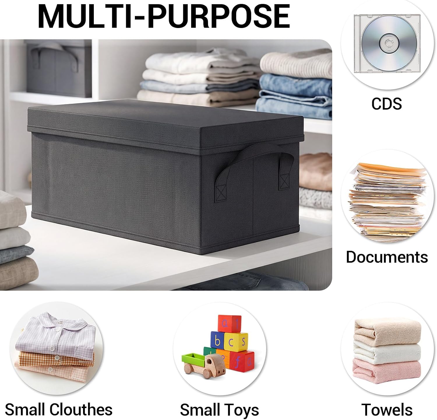 6個入りCD/DVD収納ボックス、蓋付きCD収納バッグ、蓋と - Home Office Bagas のレビューと価格