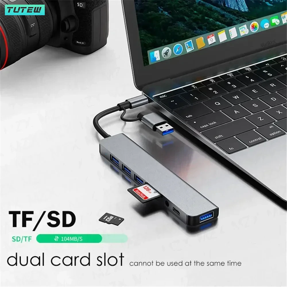 8 in 1 USB C ハブ USB スプリッター USB - Home Office For Mac のレビューと価格