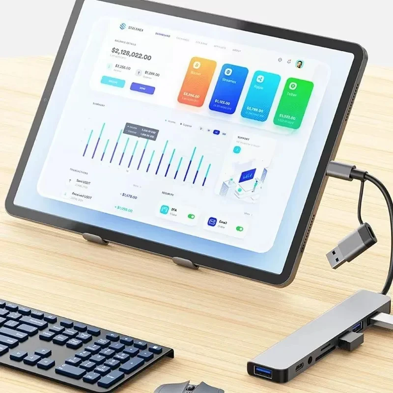 8 in 1 USB C ハブ USB スプリッター USB - Home Office For Mac のレビューと価格