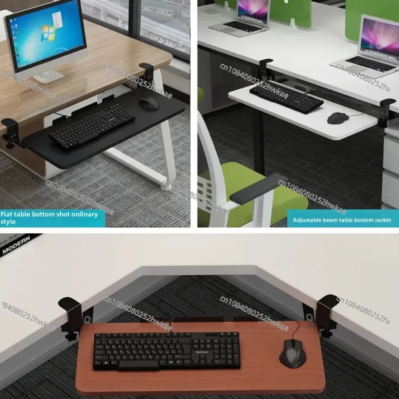 クランプオンキーボードトレイ人間工学に基づいたスライド式デス - Office Drawer Organizer のレビューと価格