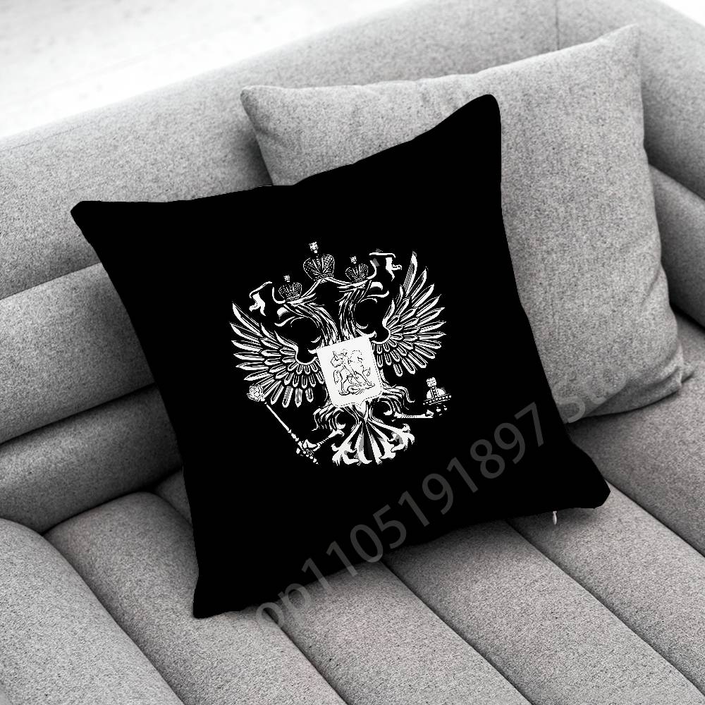 ロシアパスポート国章旗スローピローケース 40x40cm 4 - Home Office Passport のレビューと価格