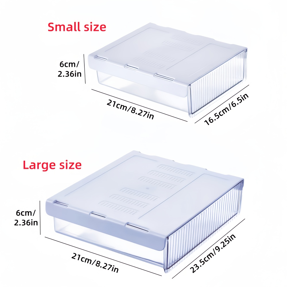 1個入りデスク下クリア引き出しオーガナイザー、化粧品、文房具 - Office Drawer Organizer のレビューと価格