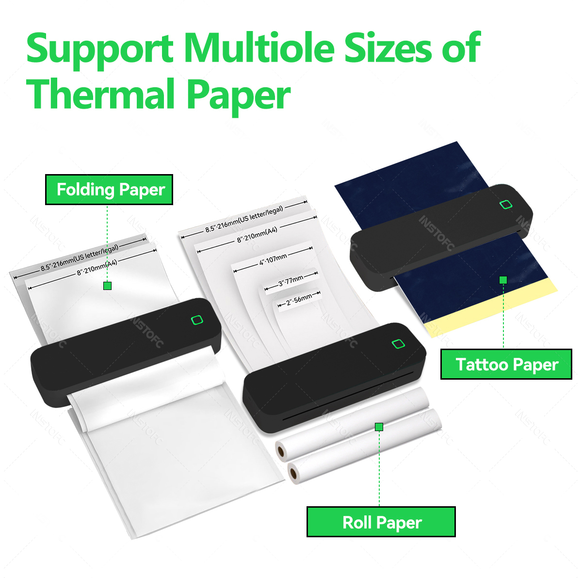 ポータブル A4 サーマルプリンター インクレス写真 PDF - Home Office Travel Document のレビューと価格