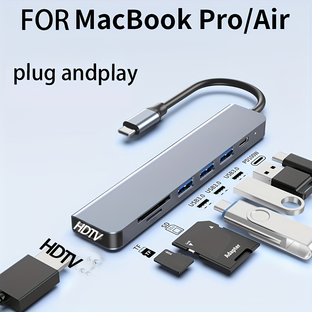 7 in 1 USB C ハブ、4K HDMI対応、PD急速 - Home Office For Mac のレビューと価格
