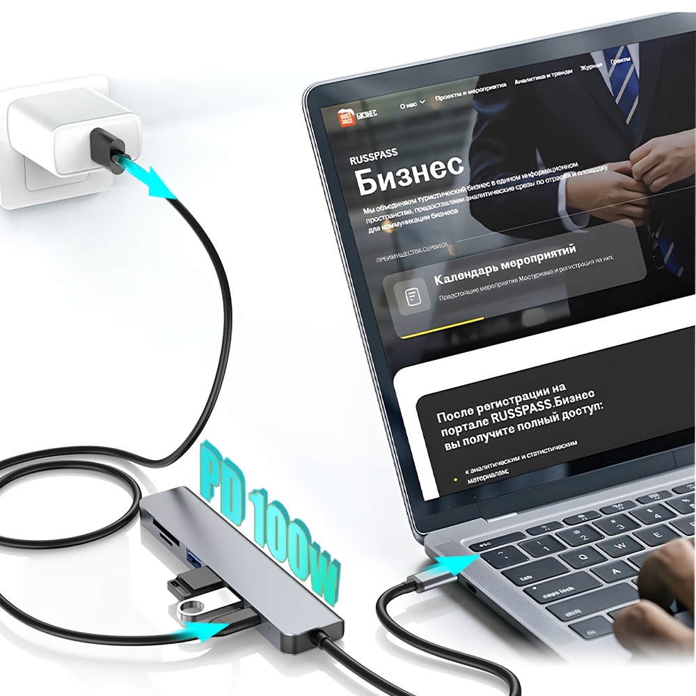 7 in 1 USB C ハブ、4K HDMI対応、PD急速 - Home Office For Mac のレビューと価格