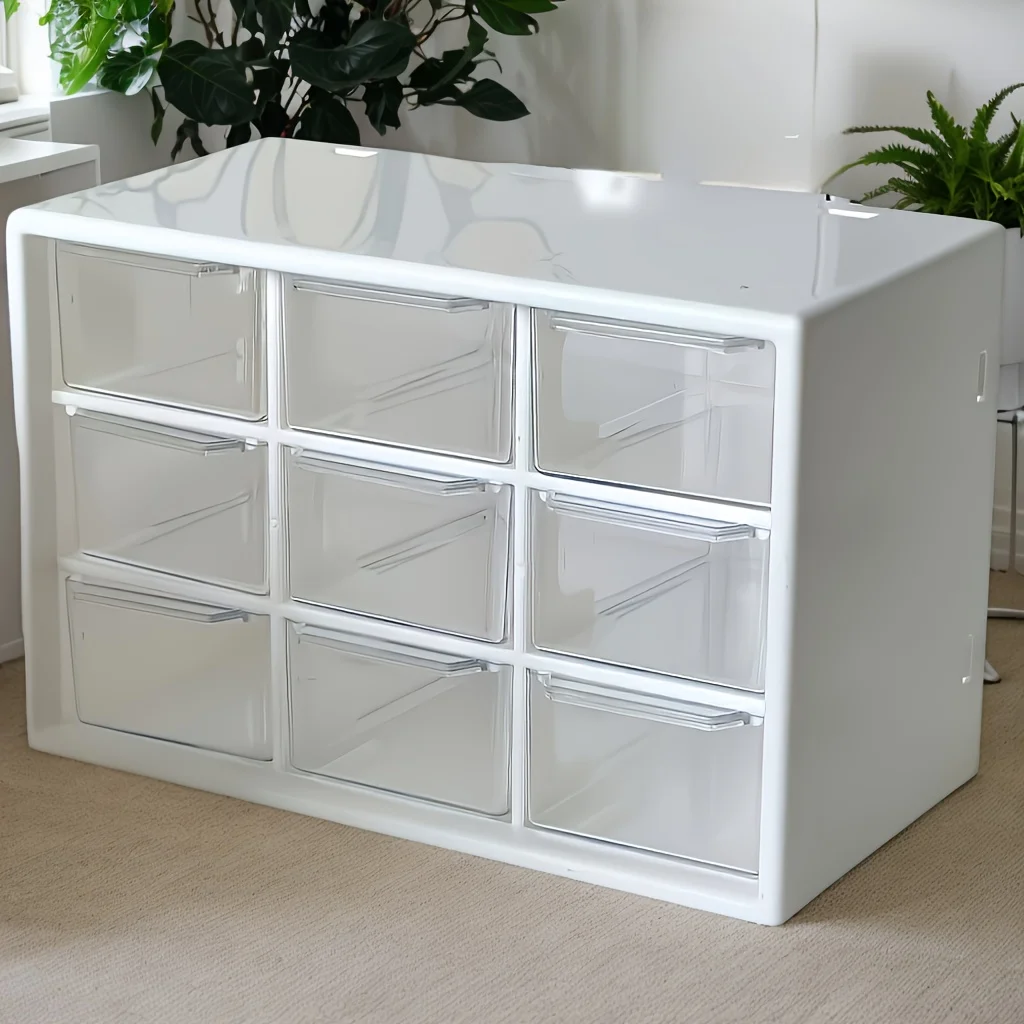 ビーズ材料収納ボックス。 9グリッド引き出し式収納ボックスは - Office Drawer Organizer のレビューと価格