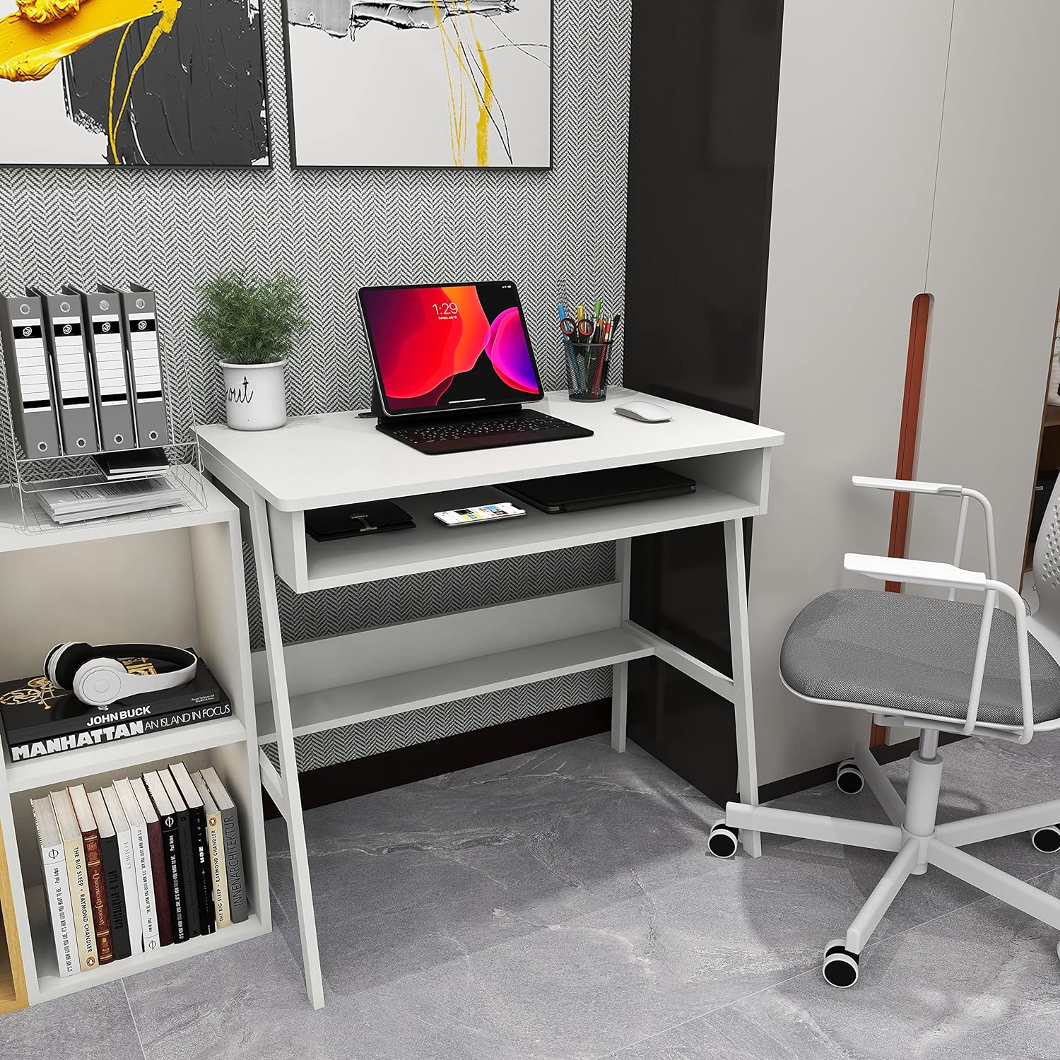 ！@Combohome ホーム家具 オフィスデスク ワークス - Home Office With Two Desks のレビューと価格