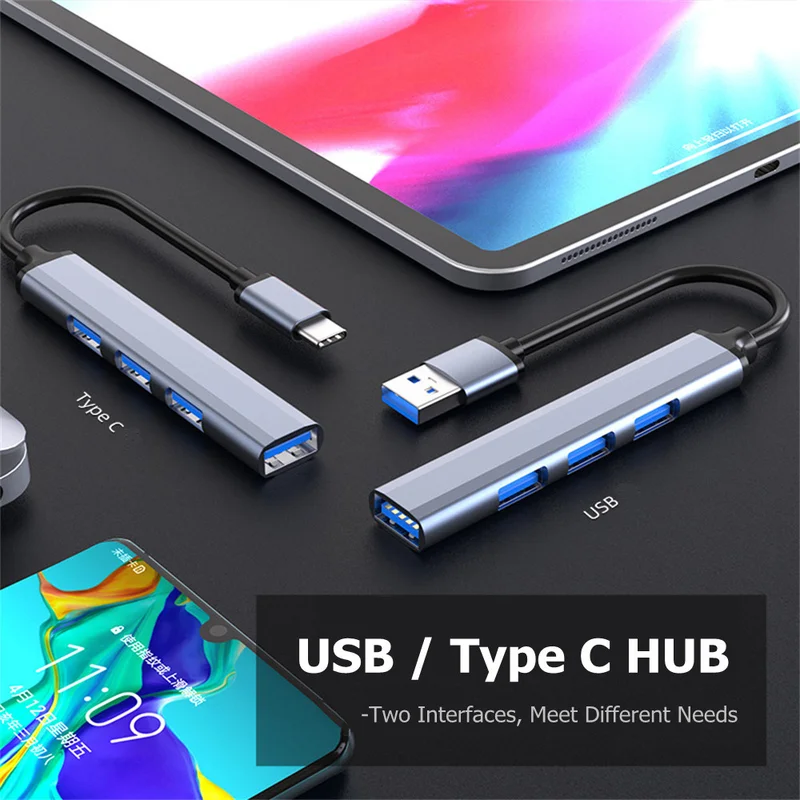 4 ポート USB-C ハブ 3.0/3.1 マルチデバイス - Home Office For Mac のレビューと価格