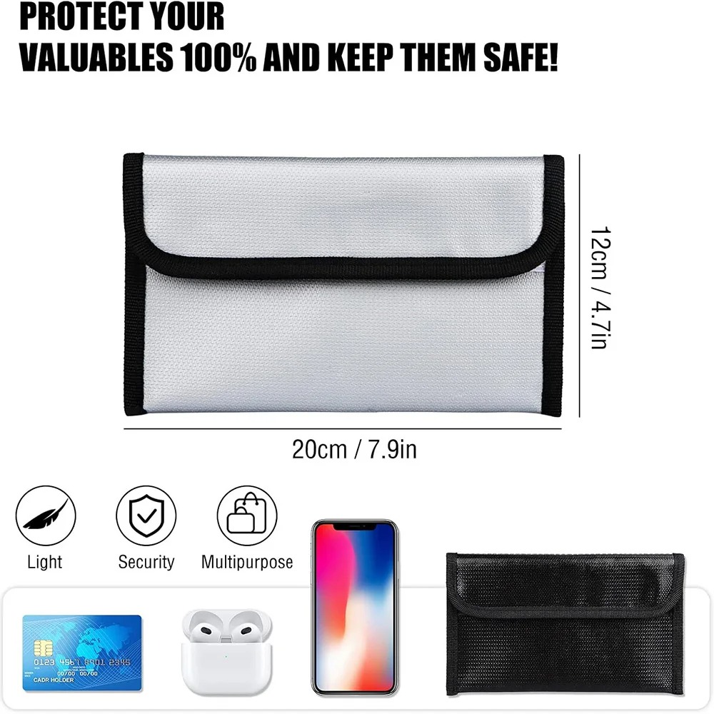 20x12cm 耐火防水収納バッグ 耐火安全ドキュメントポー - Home Office Passport のレビューと価格