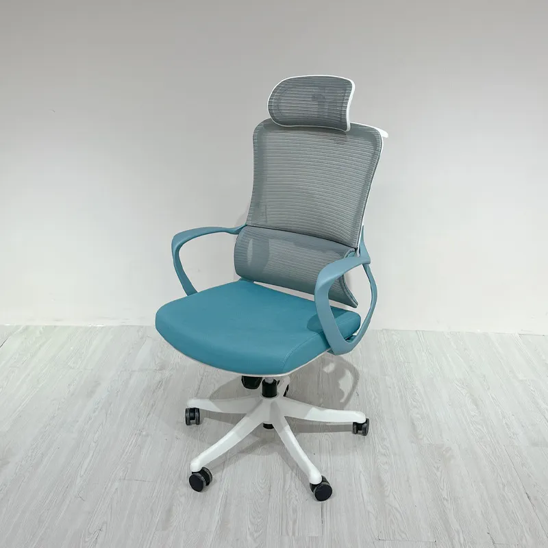 人間工学に基づいたオフィスチェア、ランバーサポート付き回転式 - Home Office Work のレビューと価格
