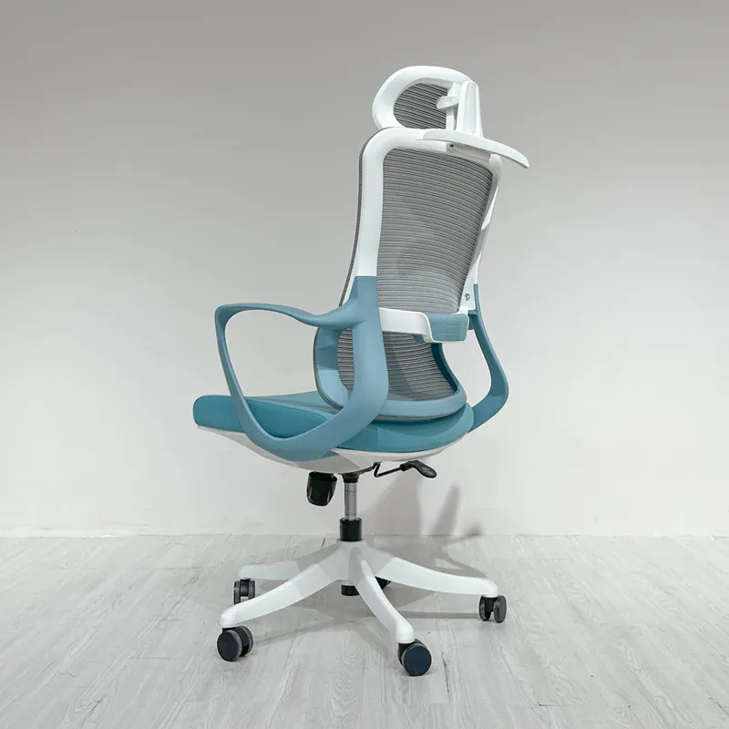 人間工学に基づいたオフィスチェア、ランバーサポート付き回転式 - Home Office Work のレビューと価格