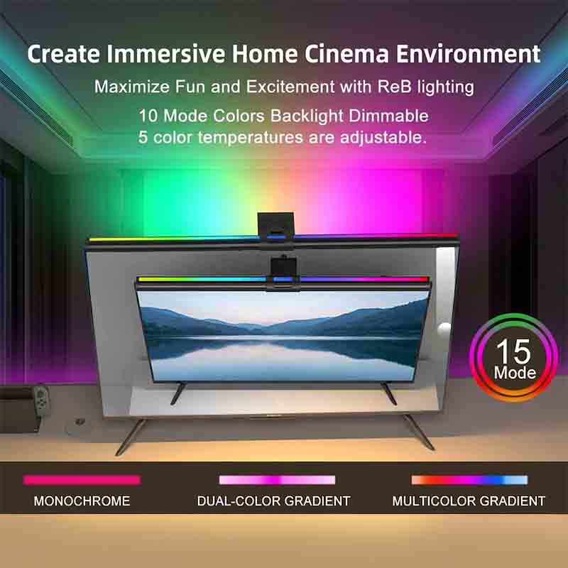 60/80cmモニターライトバー RGBコンピューターモニタ - Home Office Work のレビューと価格