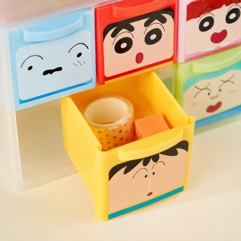 クレヨンしんちゃん正規品 6グリッドデスクオーガナイザーボッ - Office Drawer Organizer のレビューと価格