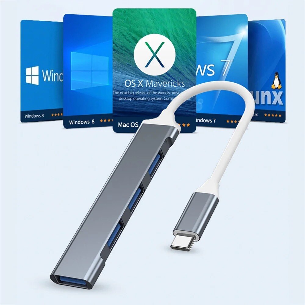 USB 3.0ハブ 4ポートUSBハブ 高速Type-Cスプ - Home Office For Mac のレビューと価格