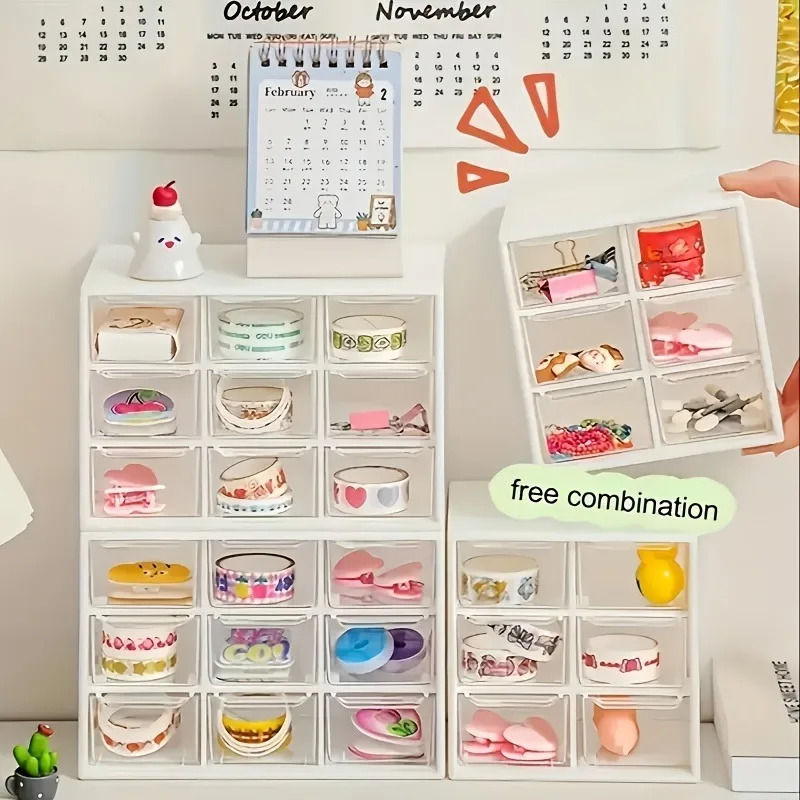 1pc 防塵マルチグリッドデスクトップ引き出しオーガナイザー - Office Drawer Organizer のレビューと価格